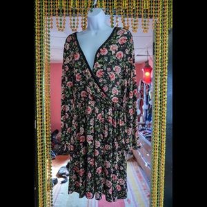 Floral faux wrap dress by Xhilaration